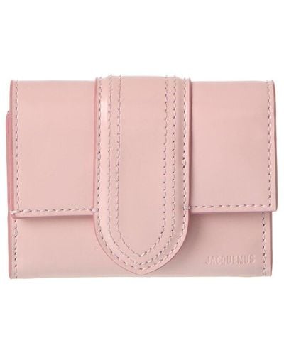 Jacquemus Le Compact Bambino Leather French Wallet - Pink