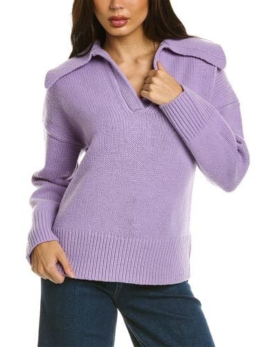 A.L.C. A. L.c. Landon Wool Pullover - Purple