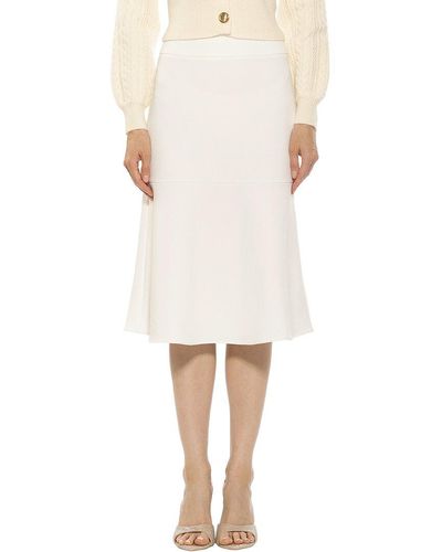 Alexia Admor Ezra A Line Skirt - White