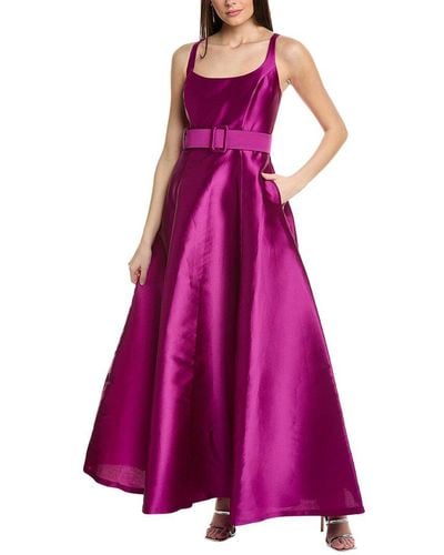 Sachin & Babi Kruse Silk-blend Gown - Purple