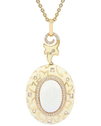 Diana M. Jewels Fine Jewelry 18k 1.00 Ct. Tw. Diamond Necklace - Metallic