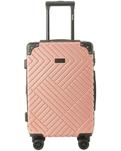 Kensie Tigard 20in Expandable Rolling Hs Carry-on - Pink