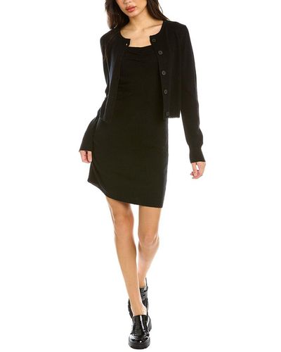 Lea & Viola Wool & Cashmere-blend Sweater & Dress Set - Black