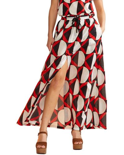 Cynthia Rowley Mosaic Skirt - Red