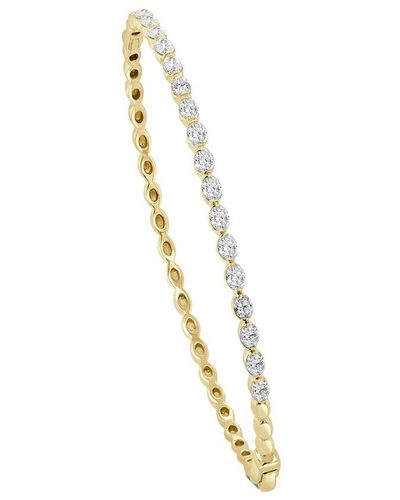 Sabrina Designs 14k 1.29 Ct. Tw. Diamond Bangle Bracelet - Metallic