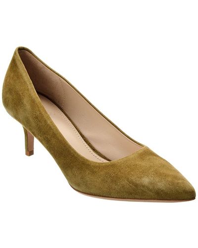 Theory City Suede Pump - Metallic