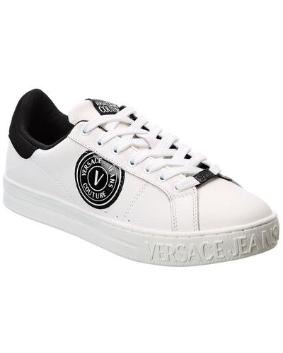Versace Leather Sneakers - White