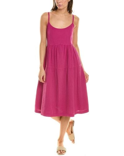 Wilt Tiered Slip Dress - Pink