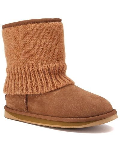 Australia Luxe Fame Suede Boot - Brown