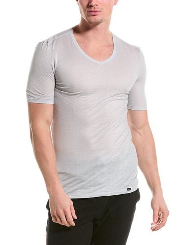 Hanro V-neck T-shirt - Gray