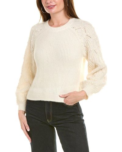 Splendid Rayne Mohair & Wool-blend Sweater - Natural