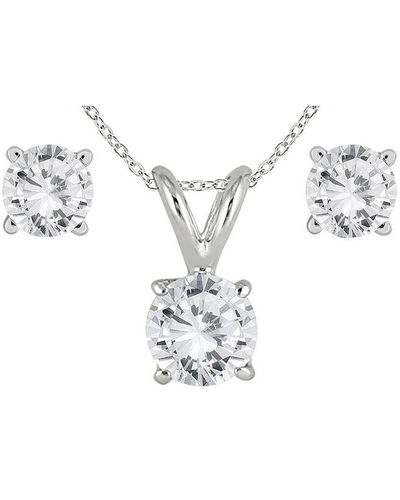 Monary 14K 0.96 Ct. Tw. Diamond Jewelry Set - White