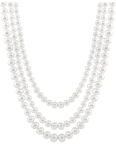 Splendid 7.5-8.5mm Freshwater Pearl Endless 72in Necklace - White