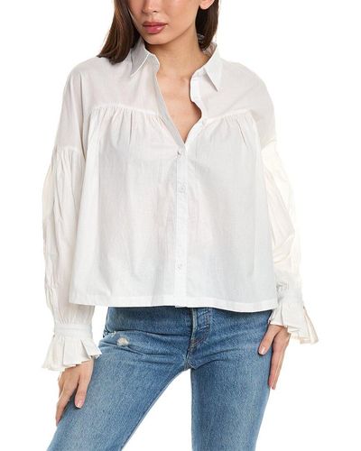 Daisy Lane Ruffle Shirt - White