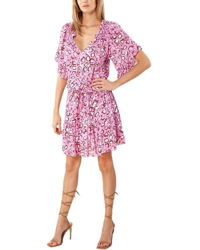 Hale Bob Blouson Dress - Pink