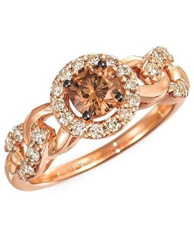 Le Vian Le Vian 14k Strawberry Gold 0.93 Ct. Tw. Diamond Ring - White