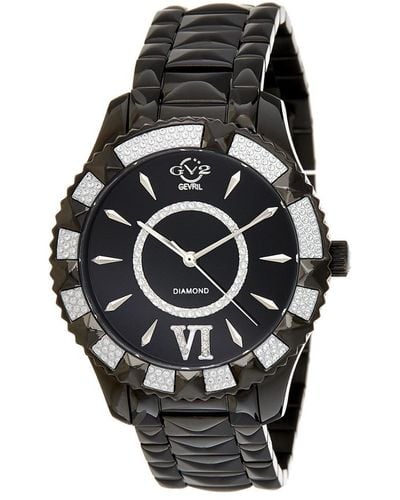 Gv2 Venice Collection Diamond Watch - Black