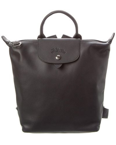 Longchamp Le Pliage Xtra Leather Backpack - Black