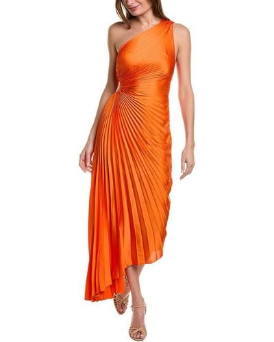 A.L.C. Delfina Midi Dress - Orange