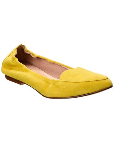 French Sole Claudia Suede Flat - Yellow