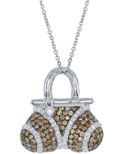 Diana M. Jewels Fine Jewelry 18k 1.60 Ct. Tw. Diamond Necklace - Multicolor