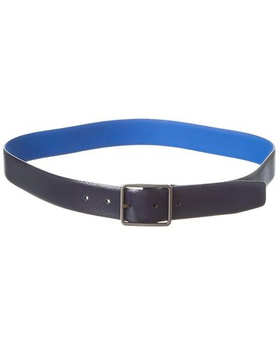 Ted Baker Athlez Centre Bar Reversible Leather Belt - Blue