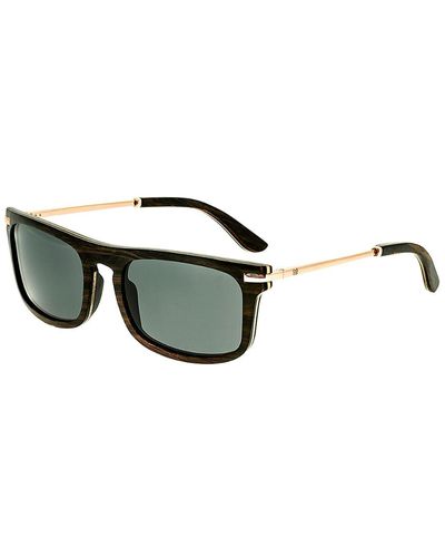 Earth Wood Queensland 52mm Sunglasses - Black