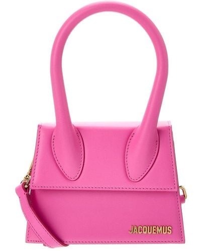 Jacquemus Le Chiquito Moyen Leather Shoulder Bag - Pink