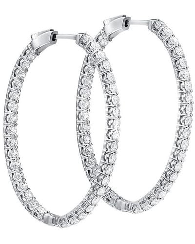 Diana M. Jewels Fine Jewellery 18k 1.40 Ct. Tw. Diamond Hoops - Multicolour
