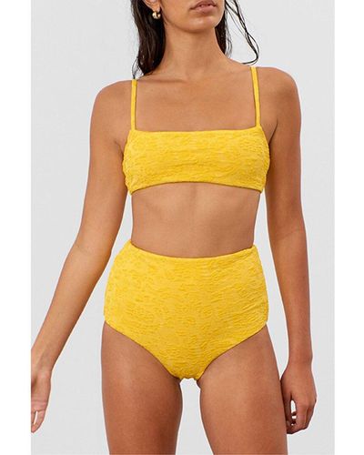 Mara Hoffman Sia Bikini Top - Yellow