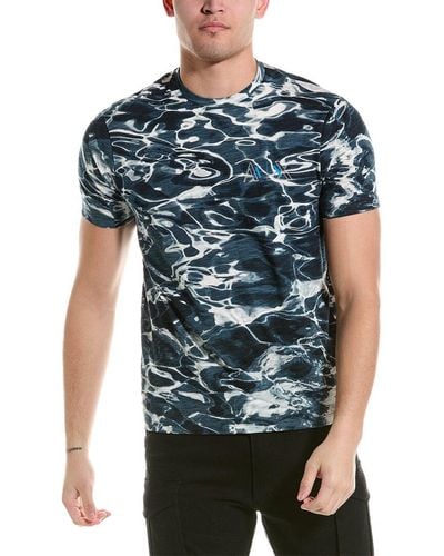 Armani Exchange Printed Regular Fit T-shirt - Blue