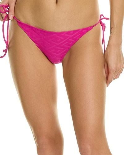 Versace Monogram Bikini Bottom - Pink