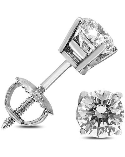 Monary 14k 1.45 Ct. Tw. Diamond Earrings - Metallic