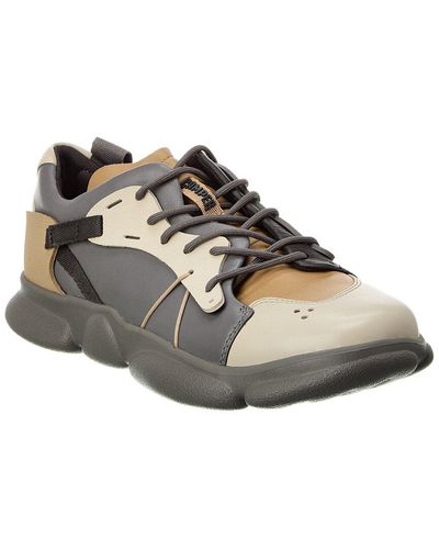 Camper Twins Leather Trainer - Brown