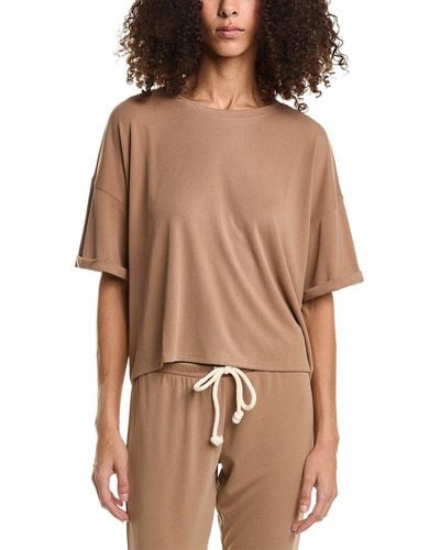 Saltwater Luxe Cuffed T-shirt - Brown