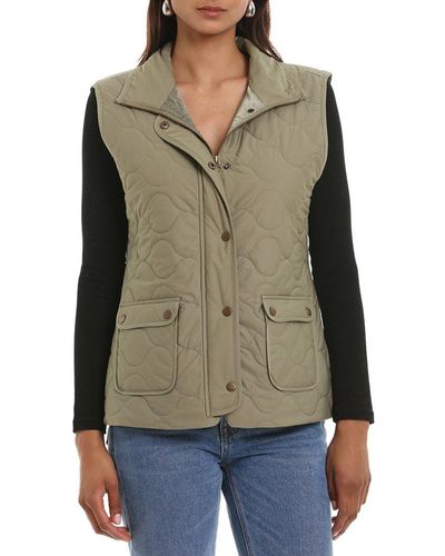 Bagatelle Quilted Field Vest - Green