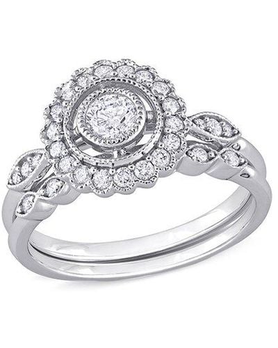 Rina Limor 14k 0.73 Ct. Tw. Diamond Halo Ring - White