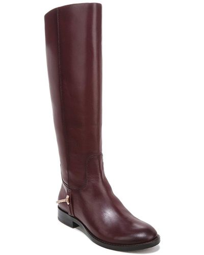 Franco Sarto Lindy Leather High Shaft Boot - Red