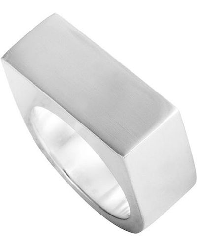 Georg Jensen Silver Ring - White