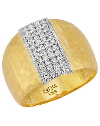 I. REISS 14k 0.33 Ct. Tw. Diamond Hammered Dome Ring - White