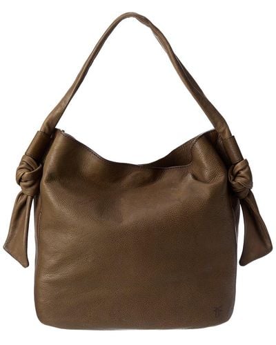 Frye Nora Knotted Leather Hobo Bag - Brown
