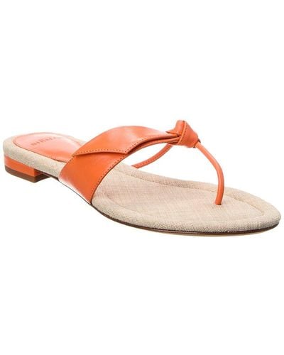 Alexandre Birman Asymmetric Clarita Leather Sandal - Pink