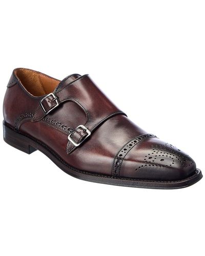 Antonio Maurizi Medall Double Monk Leather Oxford - Brown