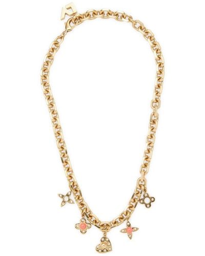 Louis Vuitton Damier Monogram Faux Pearl Gold Tone Chain Link Necklace at  1stDibs  damier chain necklace, louis vuitton necklace pearl, louis vuitton  chain link necklace