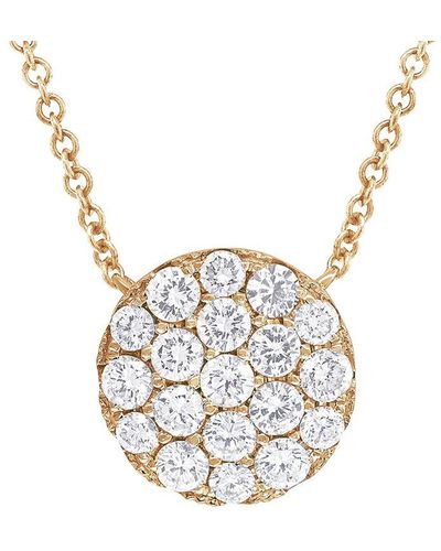Diana M. Jewels Fine Jewellery 14k Rose Gold 1.00 Ct. Tw. Diamond Necklace - White