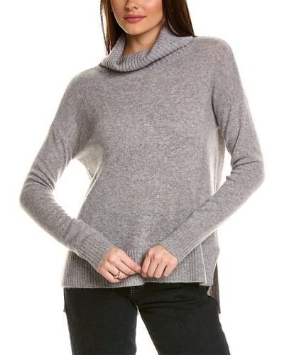 Philosophy High-low Cashmere Pullover - Gray