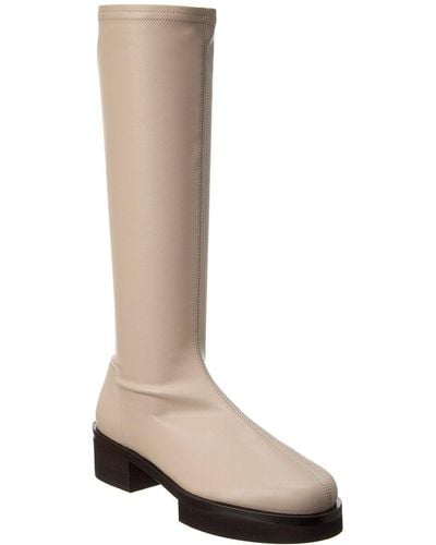 FRAME Le Remi Leather Knee-high Boot - White