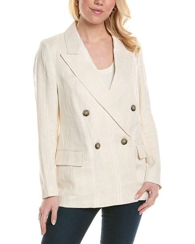 Peserico Linen-blend Jacket - Natural