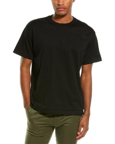 Burberry Embroidered T-shirt - Black