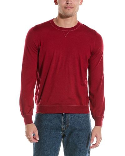 Brunello Cucinelli Wool & Cashmere-blend Sweater - Red